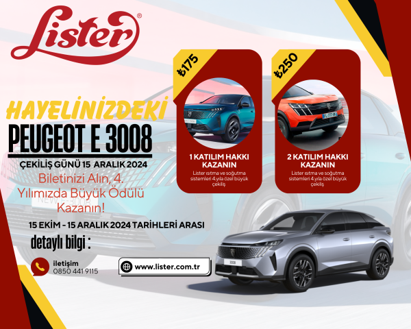 E 3008 2025 MODEL BİLET NO : LIS000000175