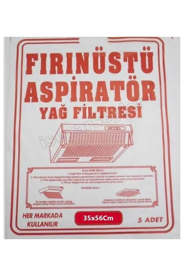 Aspiratör Kağıt Filtre İnce Model 5'li