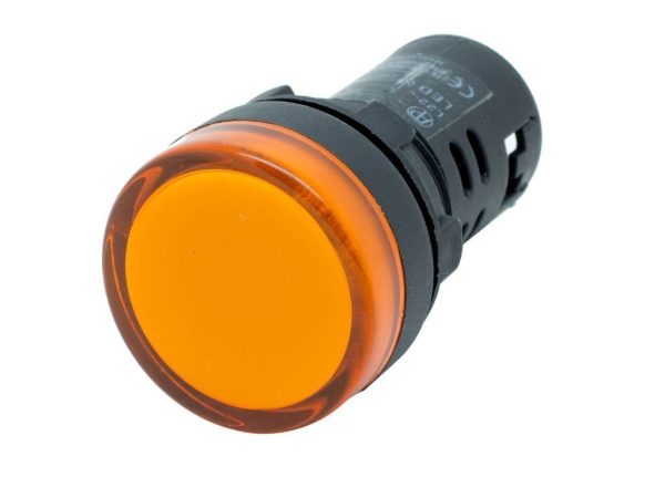 22 mm Led Sinyal Lambası Sarı 220 V